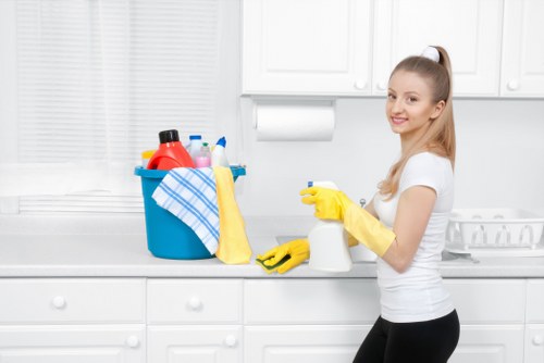 Sustainable carpet cleaning operations with sorting and recycling procedures