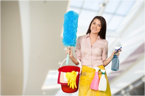 Eco-friendly office cleaning supplies used in Hammersmith