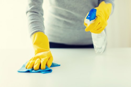 Carpet cleaner helping restore stained flooring in Hammersmith